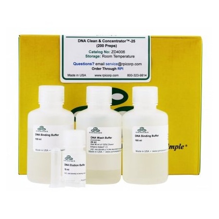 Zymo Research DNA Clean & Concentrator-25, Uncapped, 200 Preps ZD4006